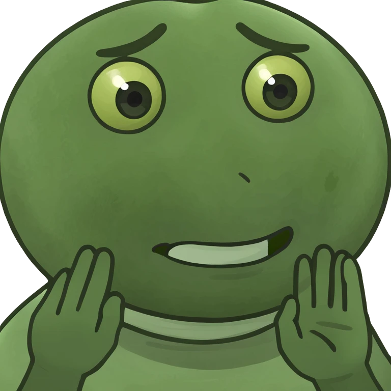 emoji with younger out and backwards hands on each side of face  emoji