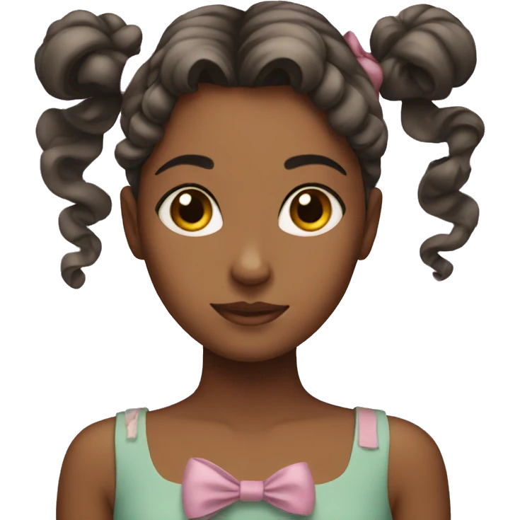 girl with bows in hair emoji