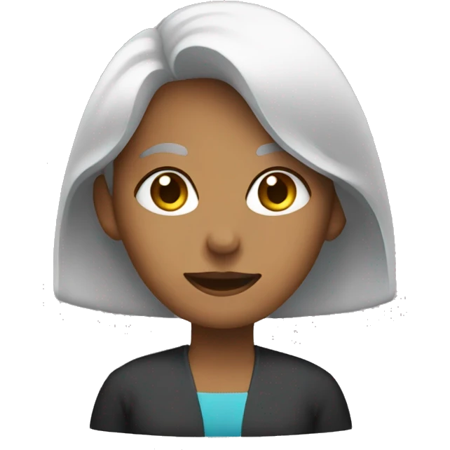 A woman doing X emoji