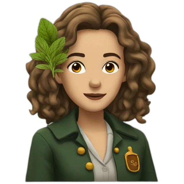 Hermione smoking herbs emoji