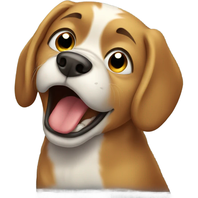 Dog crying emoji