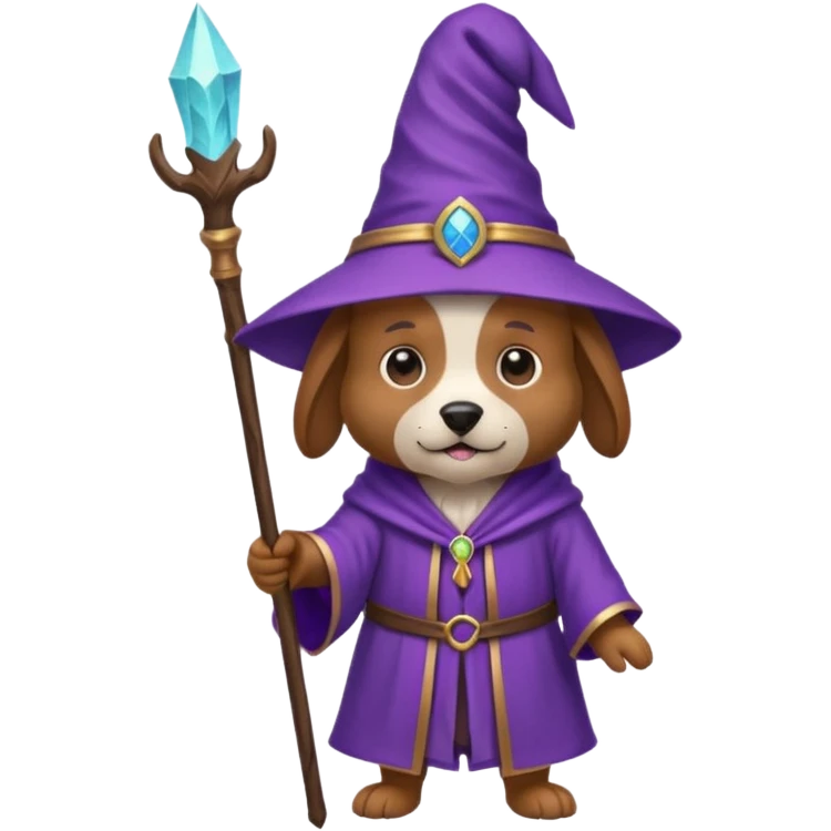 Dog wizard emoji
