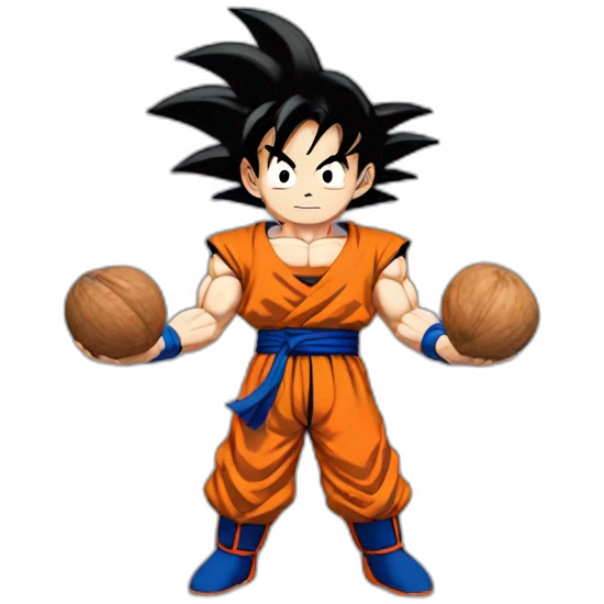 goku holding nuts emoji