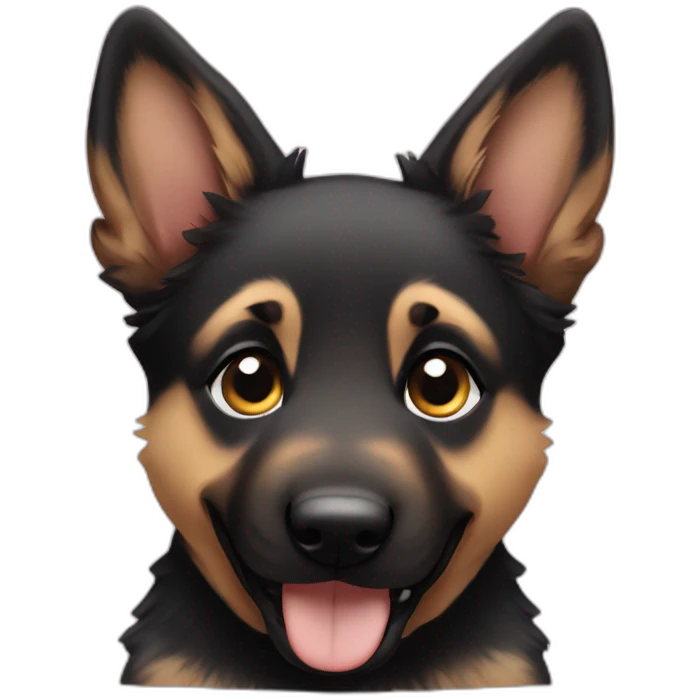 german shepherd puppy emoji