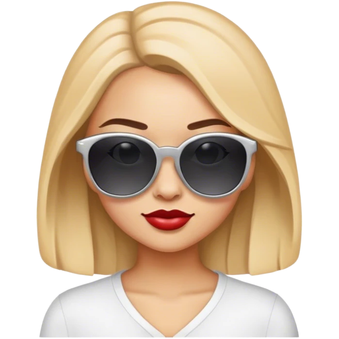 Olivia with sunglasses emoji