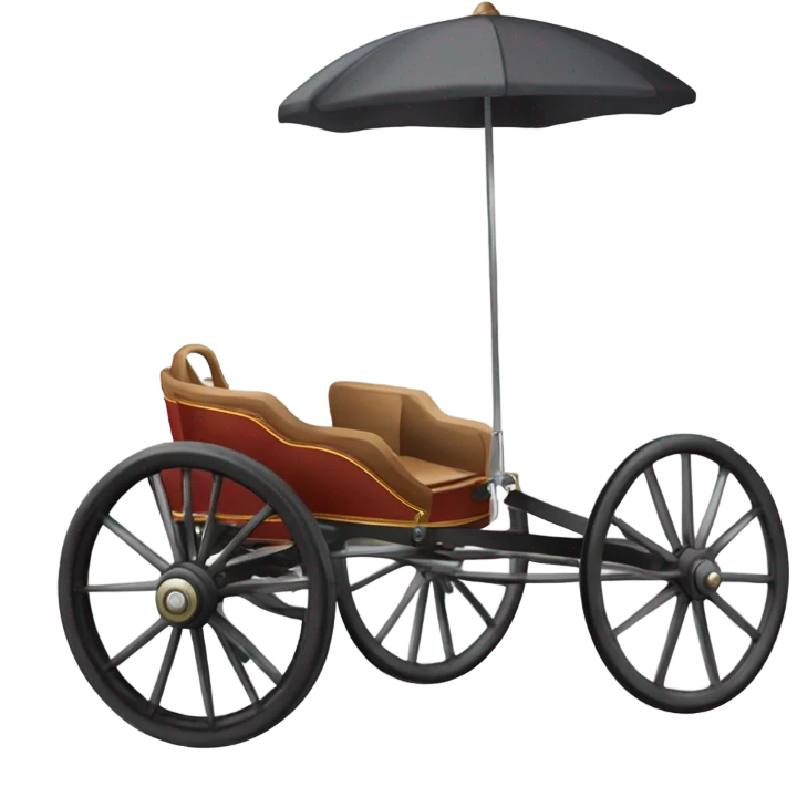2 wheeled harness racecart emoji