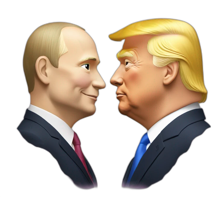 trump-and-putin-kissing,-lgbtq+ friendly, positivity, inclusiveness emoji
