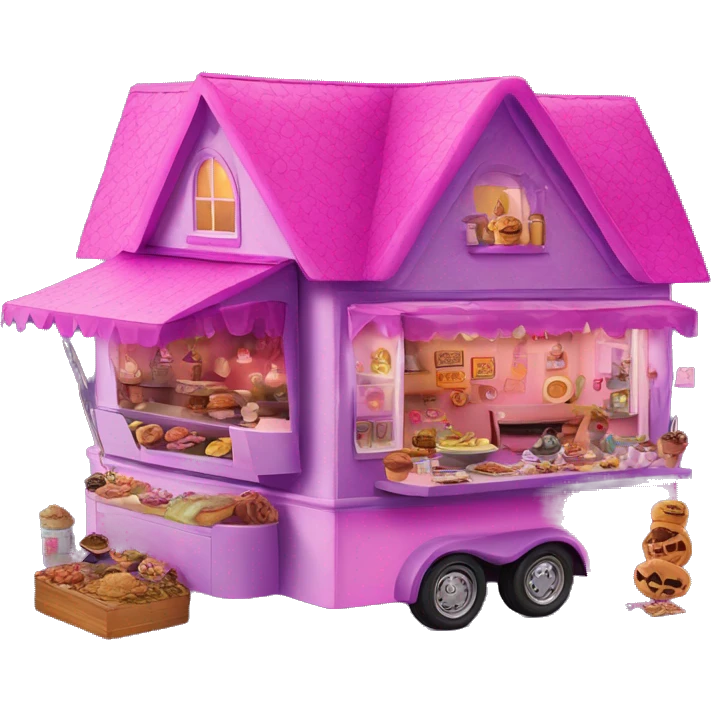 Barbie’s haunted dream house/food truck  emoji