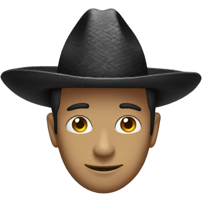 sombrero negro emoji
