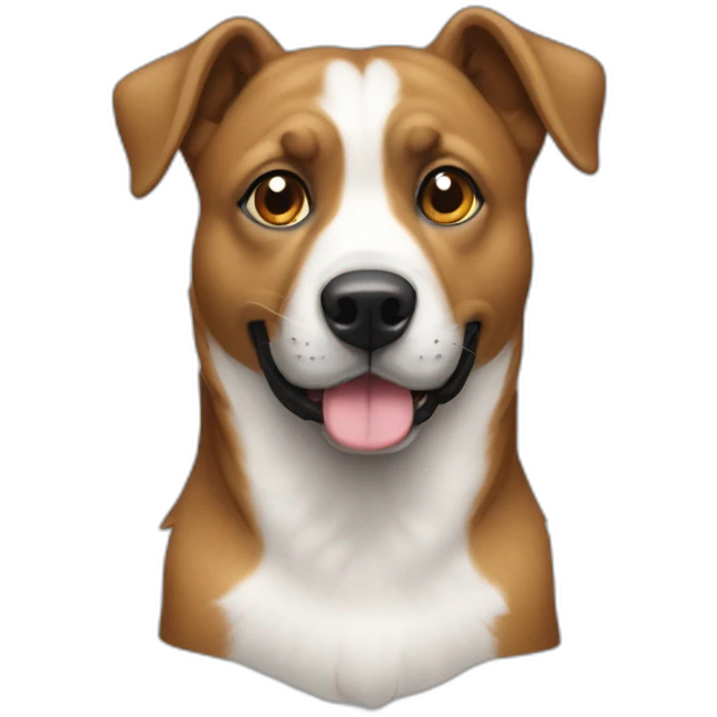 Un chien qui untilise un ordi emoji