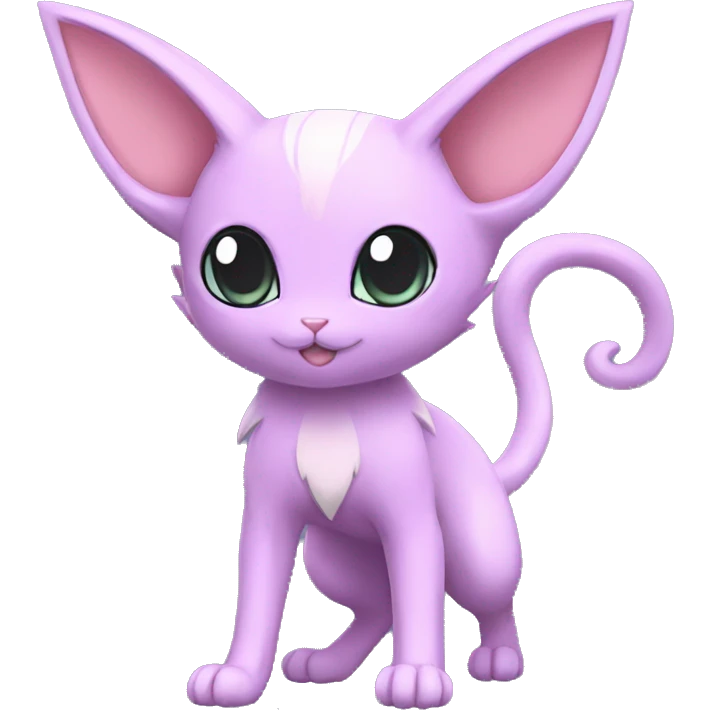 Kawaii Mew-Espeon-Pokémon full body emoji