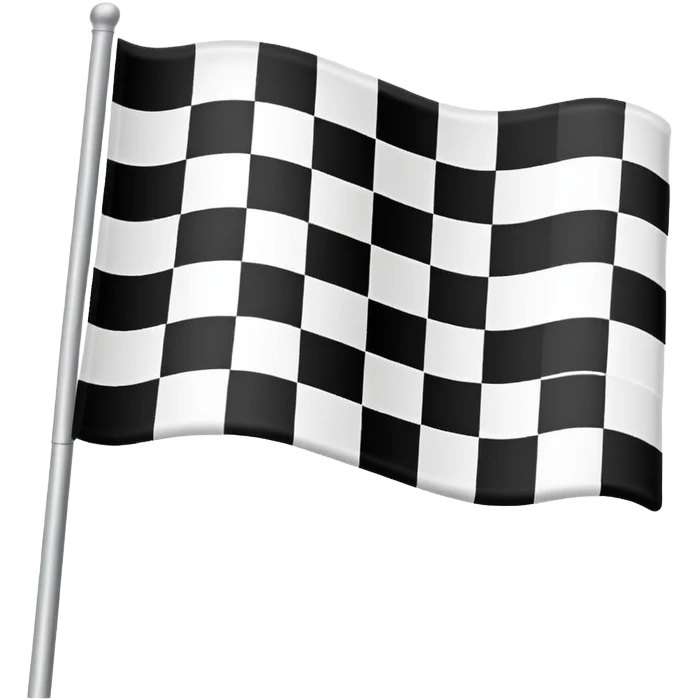 emoji of a checkered racing flag emoji