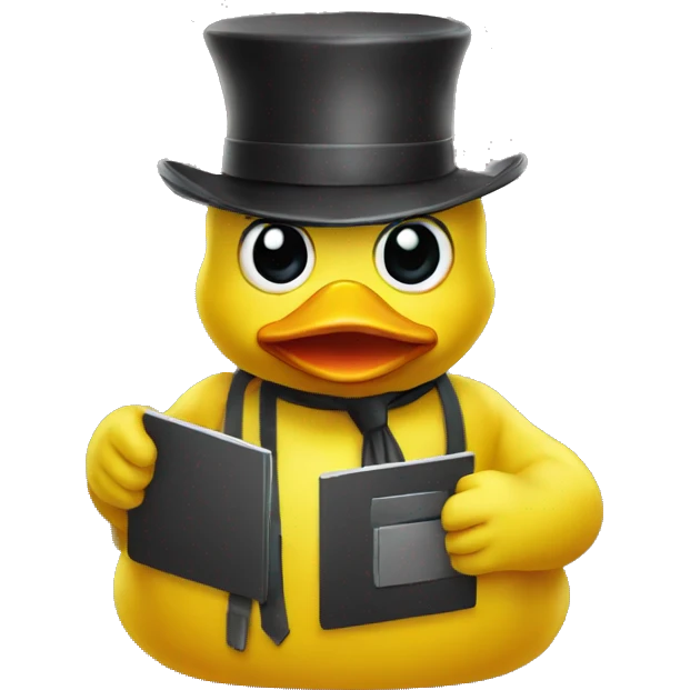 Rubber ducky programmer emoji