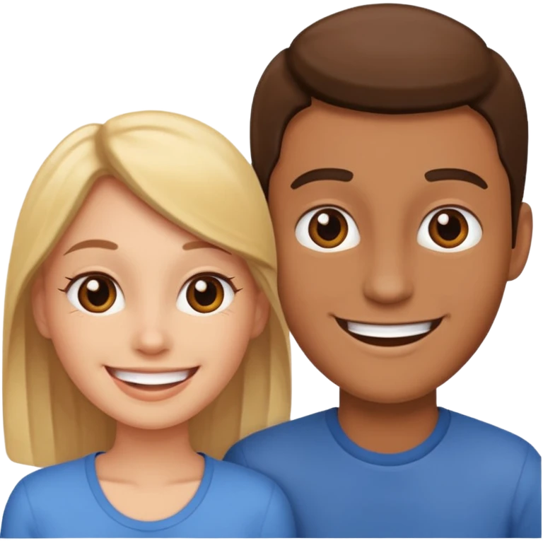 two full-length people  getting to know each other emoji