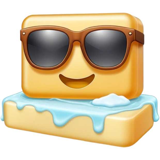 Soap with sunglasses  emoji