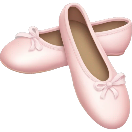 Pale pink ballet shoes emoji