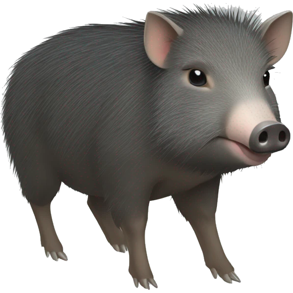 Collared peccary emoji