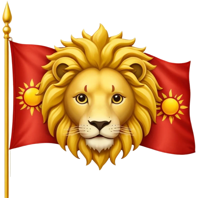 Lion & Sun Flag emoji