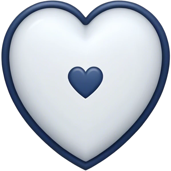 a navy heart emoji