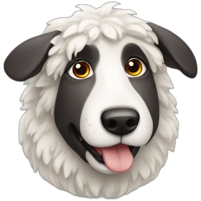 Sheep dog emoji