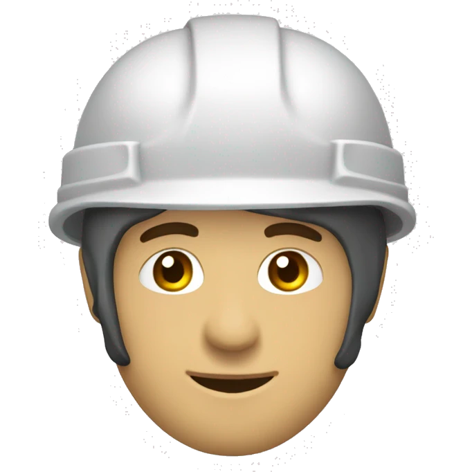 ingeniero con casco blanco  emoji