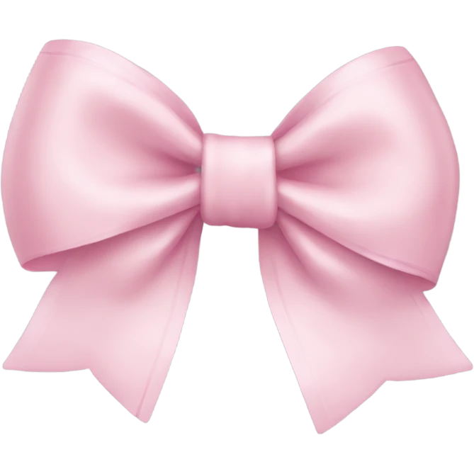 light pink bow emoji