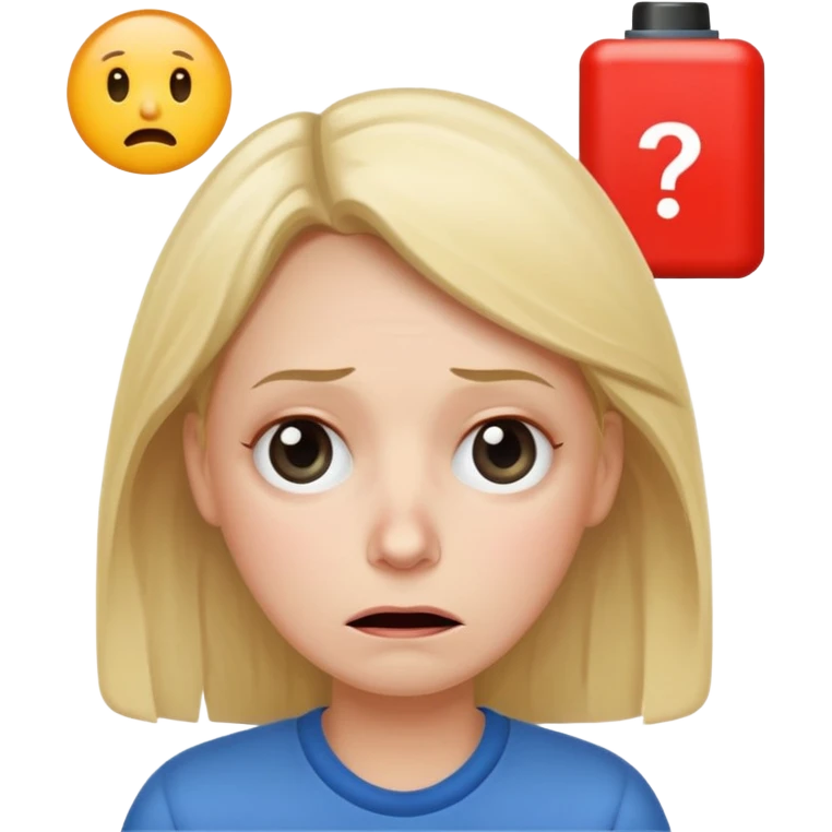 A kindergardenteacher with an empty battery icon above their head an exhausted and stressed face emoji