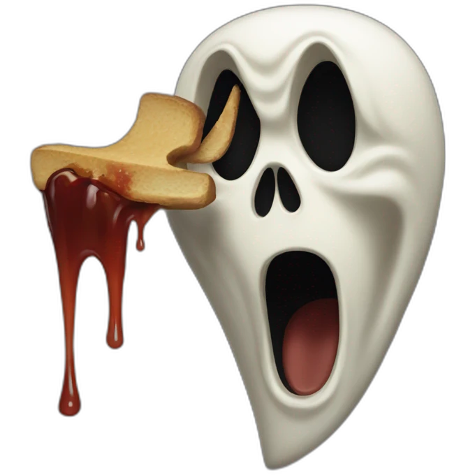 Ghostface scream emoji