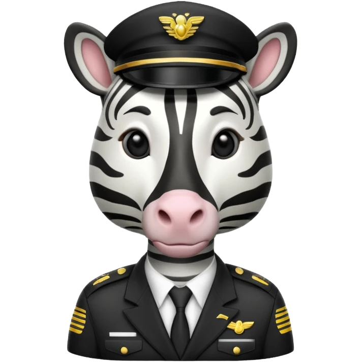 pilot zebra emoji