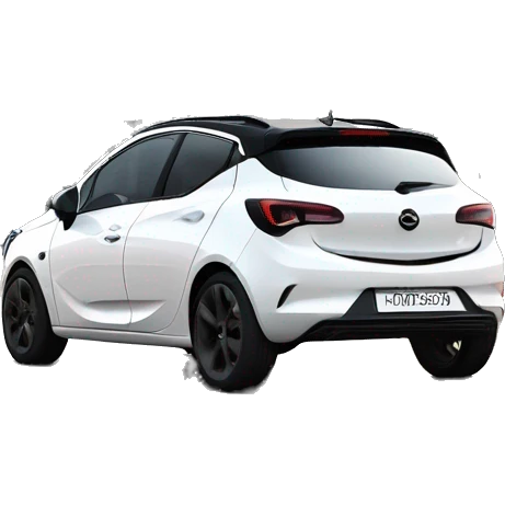 Opel Corsa from 2022 in white wird a black roof emoji