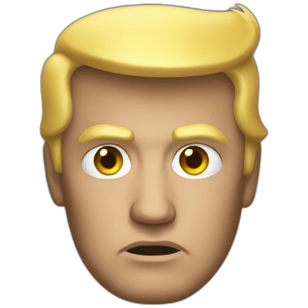 Donald Trump noir emoji
