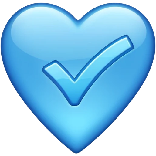 Verificación de tik tok azul emoji