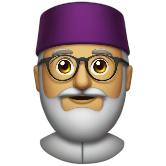 ottoman sultan wearing glasses emoji