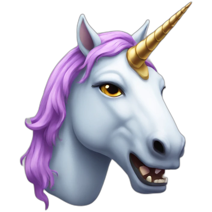 evil unicorn emoji