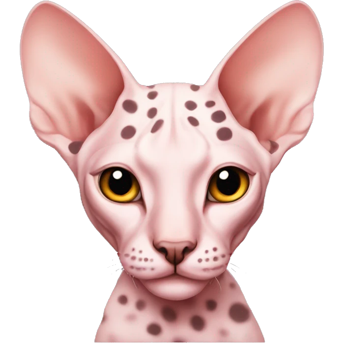 Sphynx rose with spots emoji
