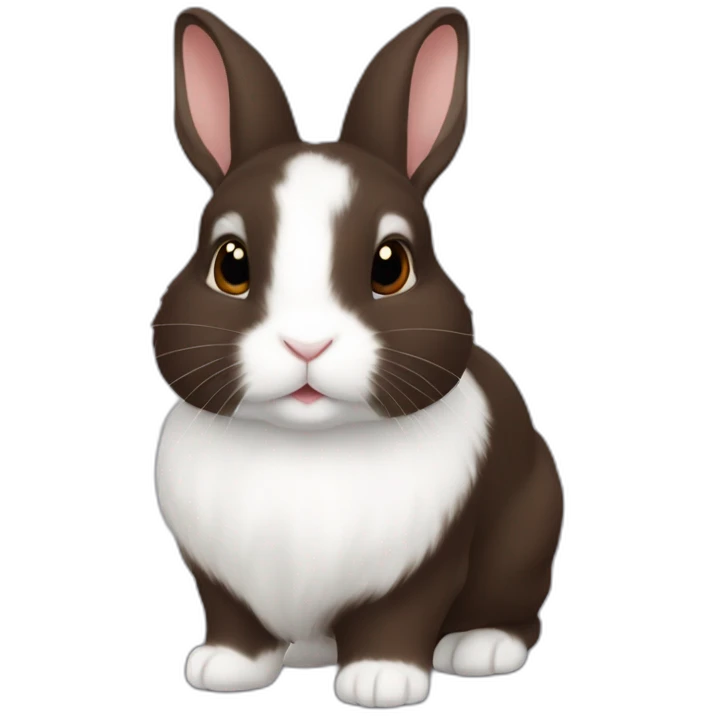 dark-brown-netherland-dwarf-rabbit emoji