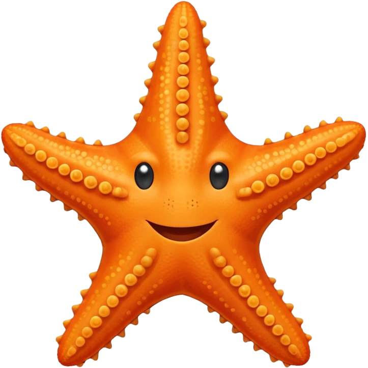 starfish with a smile emoji