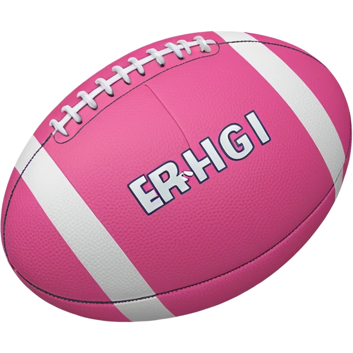 Rugby pink ball emoji