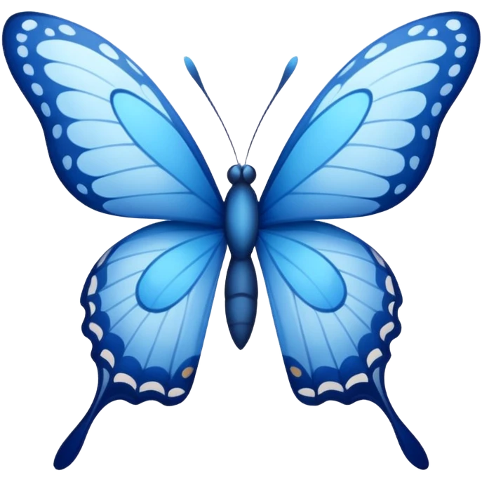 blue butterfly emoji