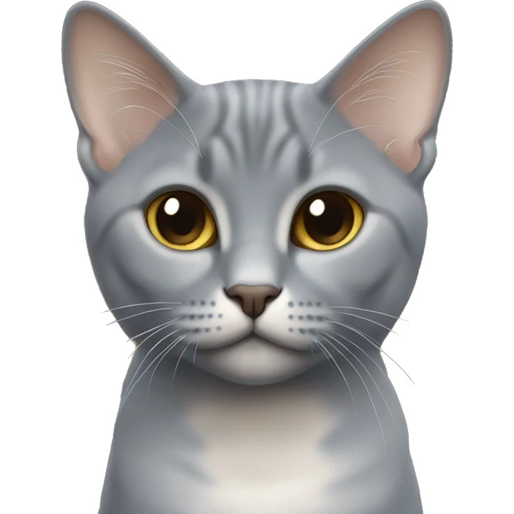 British short hair blue gold shaded  emoji