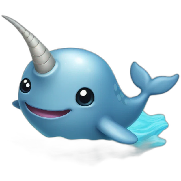 cartoon narwhal emoji