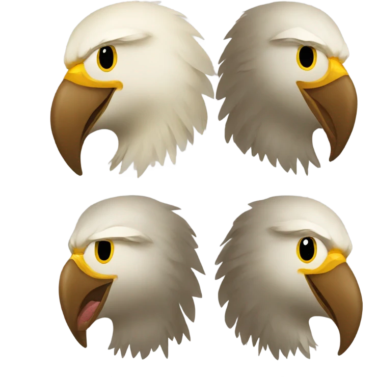 smiley emoji with eagles for e emoji
