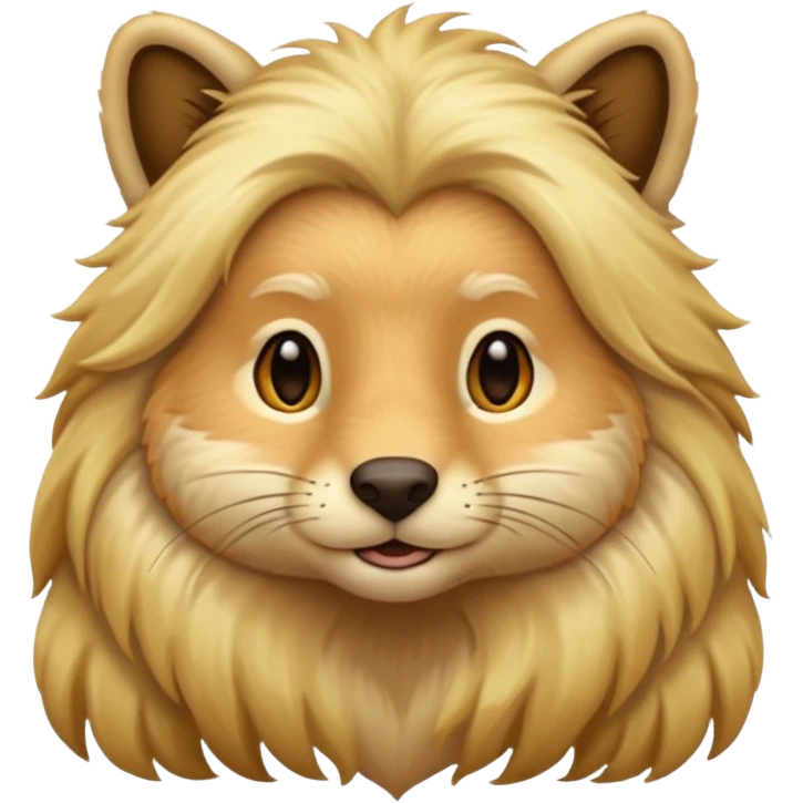 animal with long blonde hair emoji