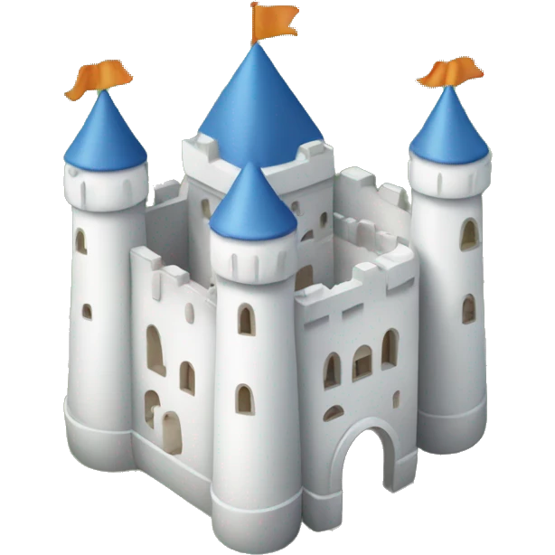 White Castle with big tower in middle emoji