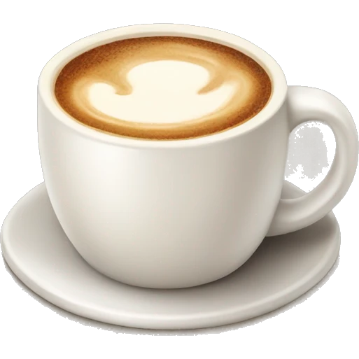 coffee with cream emoji