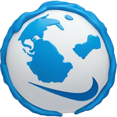 Un Nike en un círculo azul  emoji