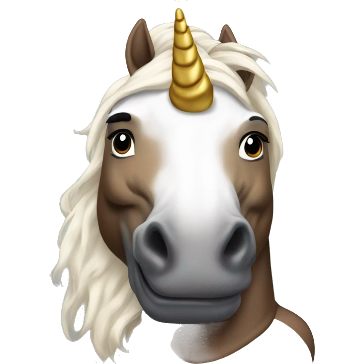 Mike Tyson as a unicorn emoji