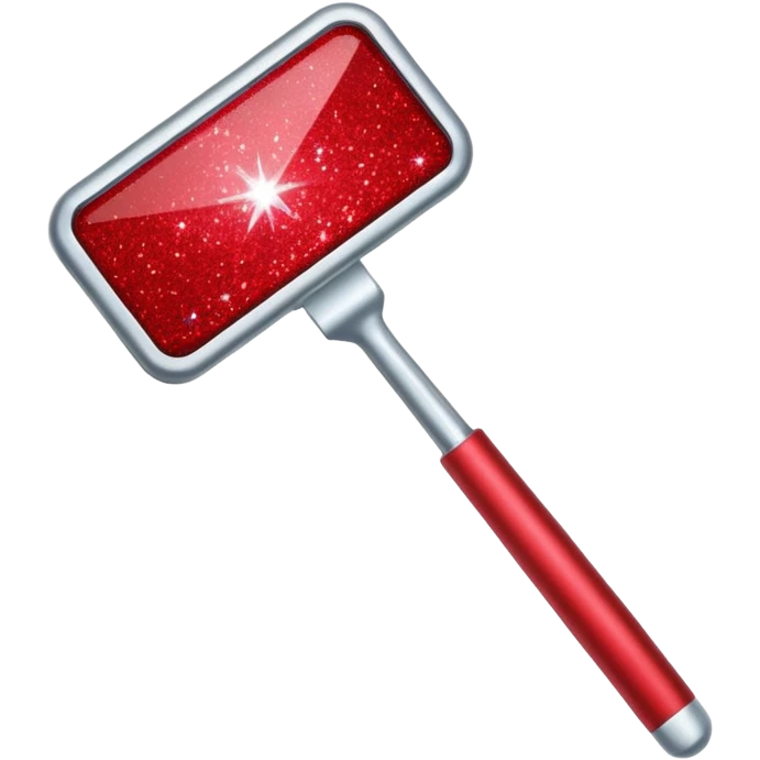 red glitter tool emoji