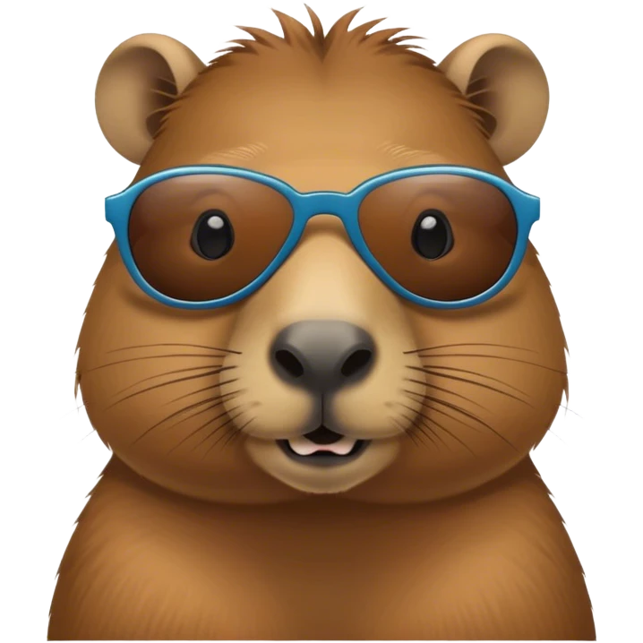 A capybara wearing sunglasses emoji