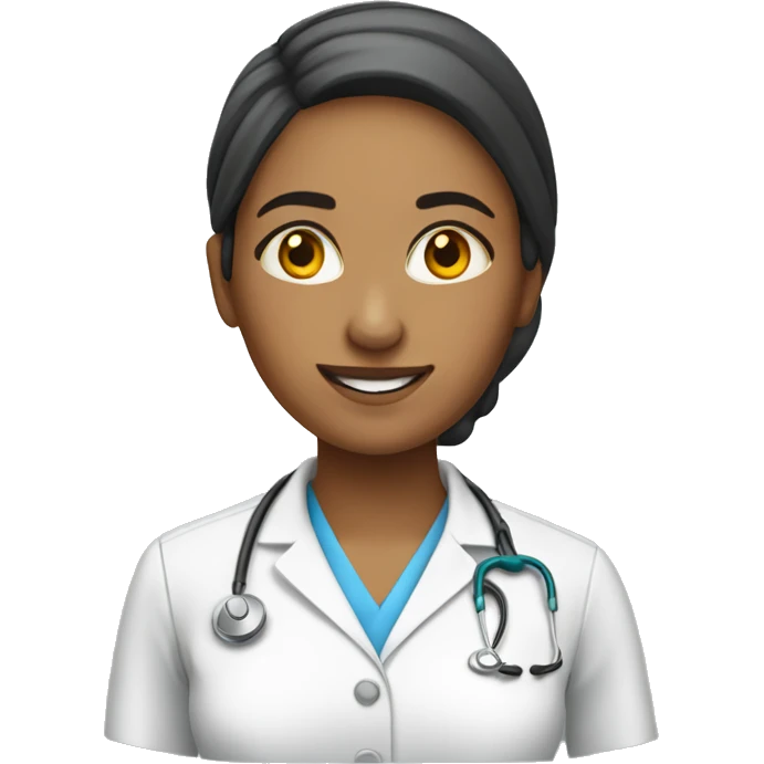 Female physiotherapist assistant with out stethoscope emoji